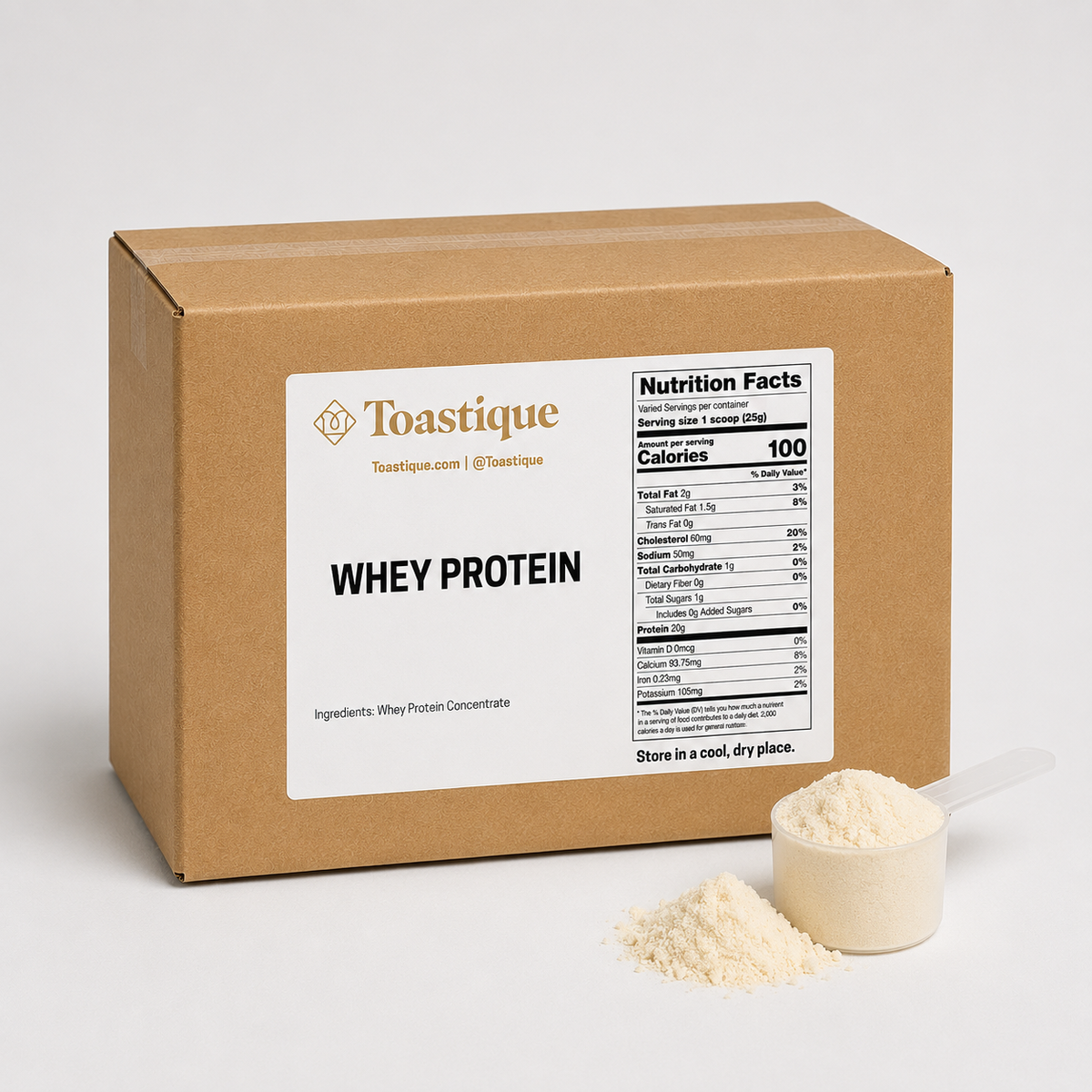 Whey Protein Powder 25 Lbs